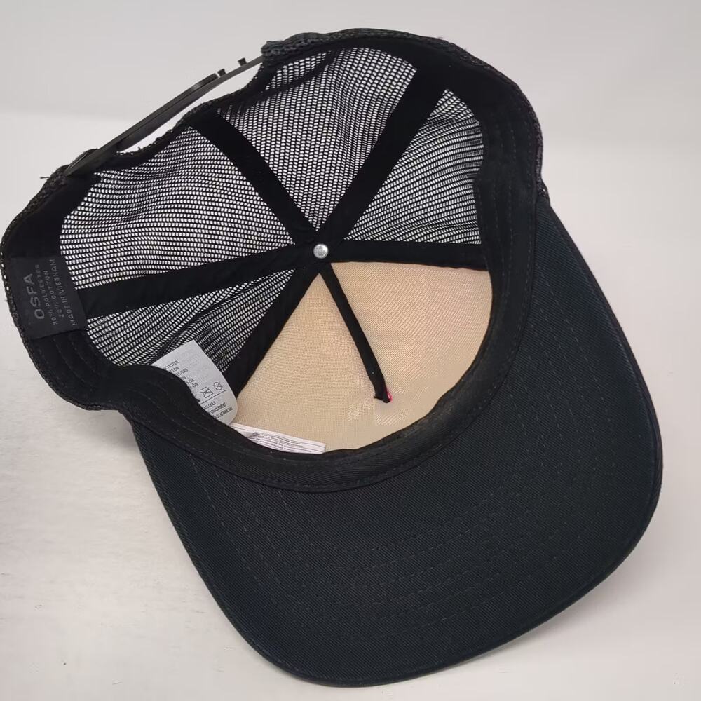 Fox Racing Trucker Hat Black Pink Gradient Logo Mesh Back Snapback OSFA Headwear - Picture 7 of 11
